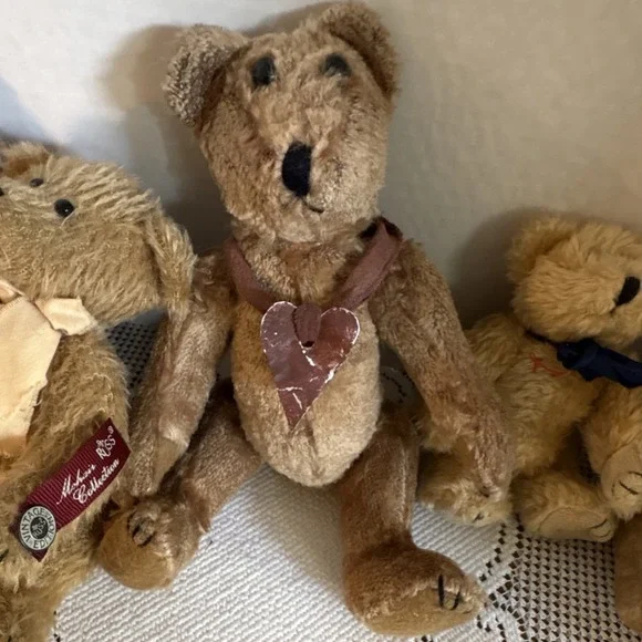 VINTAGE**Boyds Bears Russ Sugar Plum Bears Plush Vintage Collector Bear Lot of 6 - Picture 7 of 16